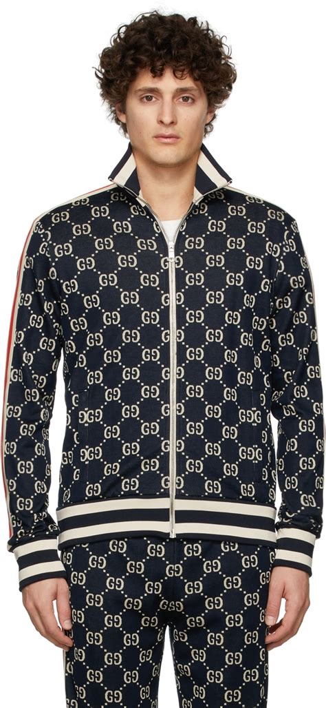 gucci gg jacquard cotton jacket fake|gucci jacquard jacket slim large.